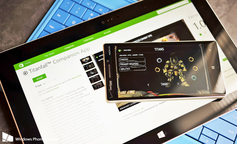 Titanfall Companion App auf Tablet und Smartphone