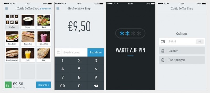 Eine App für mobiles Payment: iZettle