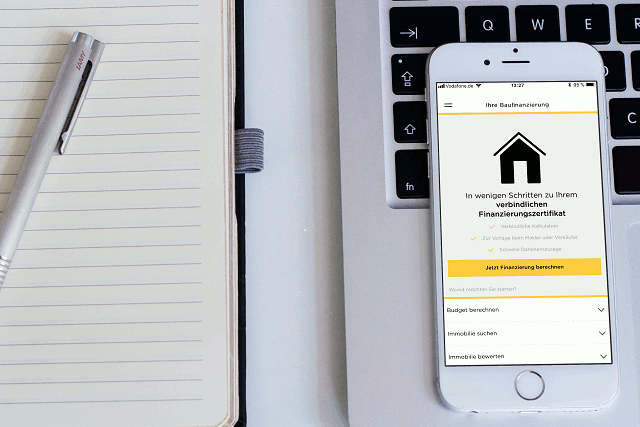 Deutschlands erste Baufinanzierungsapp