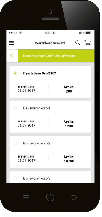 Ref Web Bico Slider Warenkorbliste